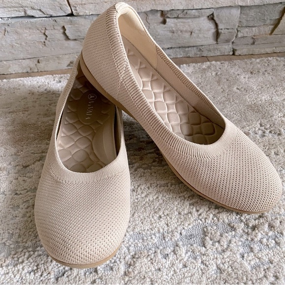 Vivaia Claire Walker Shoes Water-Repellent Round-Toe Walking Flats Almond:40.5 - Picture 1 of 10